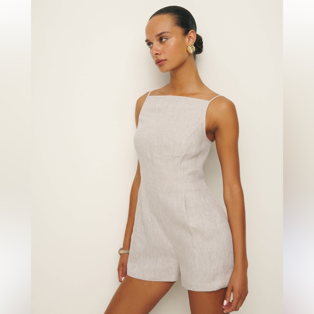 Reformation Ciara Linen Romper